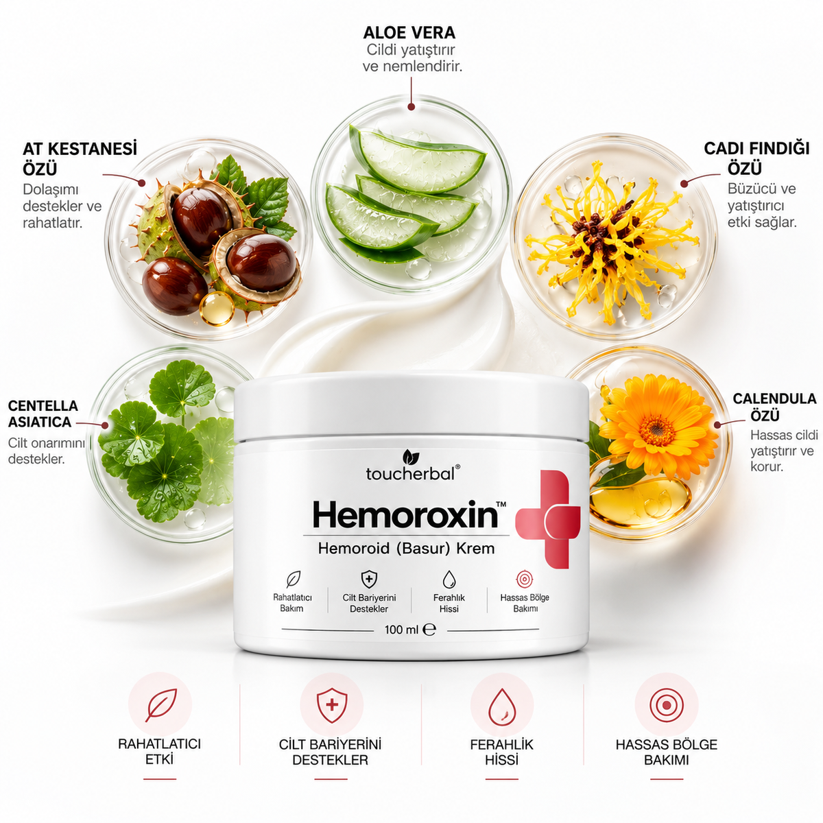 Hemoroxin Hemoroid (Basur) Bakım Kremi – 100 ml