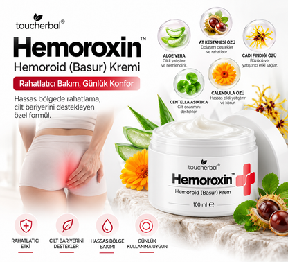 Hemoroxin Hemoroid (Basur) Bakım Kremi – 100 ml
